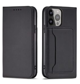 Magnet Card Case for Samsung Galaxy A23 5G cover with flip wallet stand black