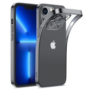 Joyroom 14Q Case for iPhone 14 cover with metallic frame black (JR-14Q1-black)