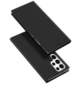 Dux Ducis Skin Pro Case for Samsung Galaxy S23 Ultra Flip Card Wallet Stand Black