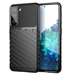 Thunder Case case for Samsung Galaxy S23+ silicone armor case black