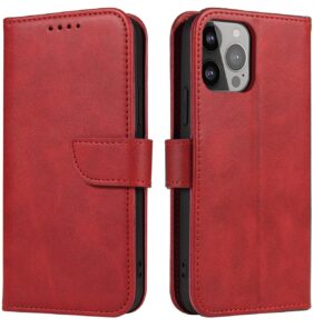 Magnet Case case for Samsung Galaxy S23 cover with flip wallet stand red