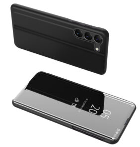 Clear View Case cover for Samsung Galaxy S23 flip cover black