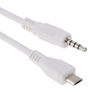 Καλωδιο Micro Usb Male   Σε Audio Jack 3,5mm Aσπρο