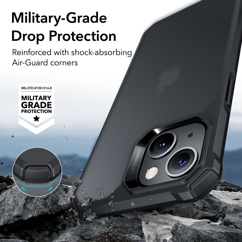 ESR AIR ARMOR IPHONE 13 / 14 FROSTED BLACK
