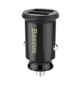 Baseus Grain Car Charger mini car charger 2x USB 3.1A black (CCALL-ML01)