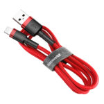 Baseus Cafule Cable durable nylon cable USB / Lightning QC3.0 2.4A 0.5M red (CALKLF-A09)