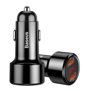 Baseus Magic Series Dual QC - Quick Charge 3.0 2x USB 45W 6A car charger black (CCMLC20A-01)