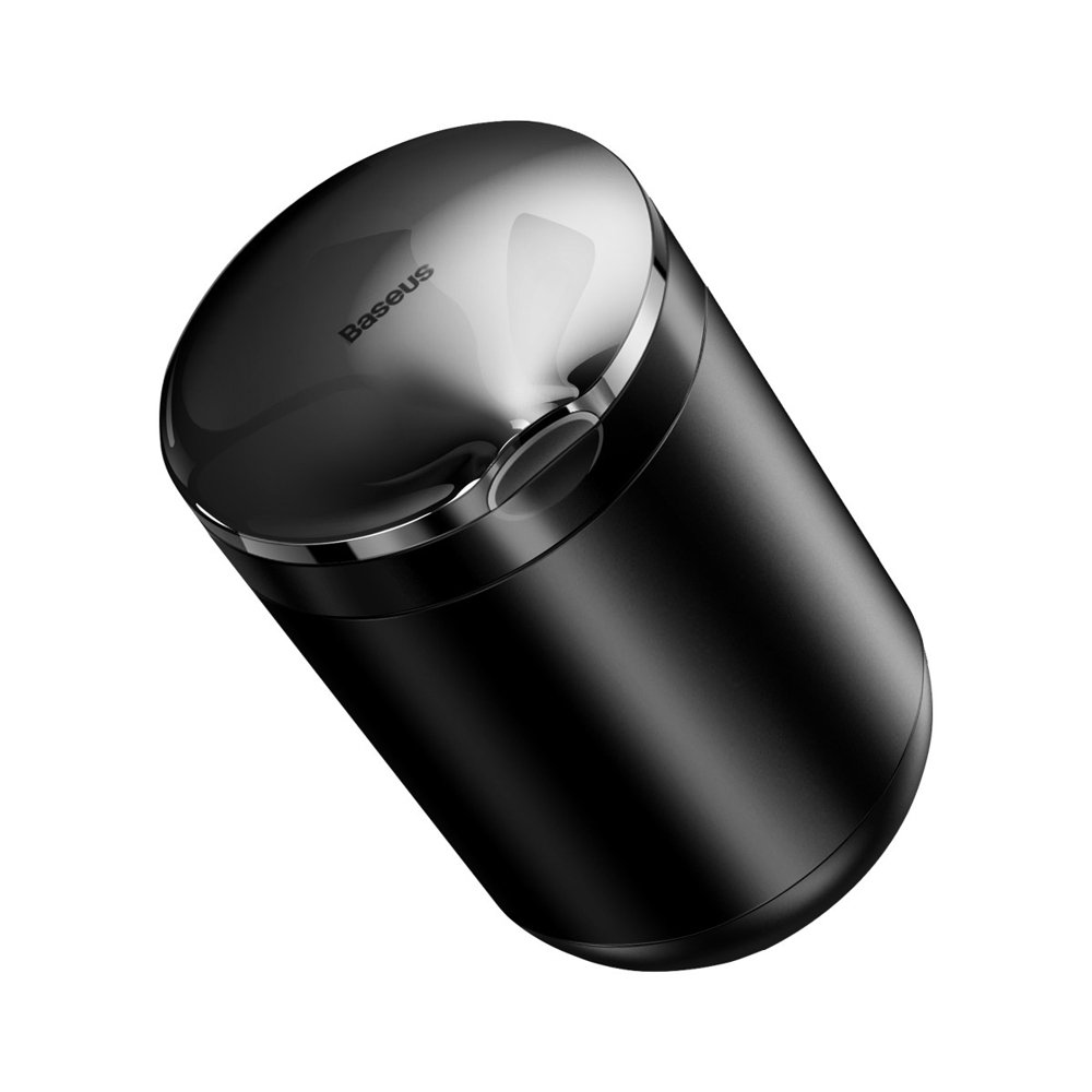 Baseus mini car ashtray with LED backlight black (CRYHG01-01)