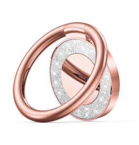 TECH-PROTECT MAGNETIC PHONE RING GLITTER ROSE