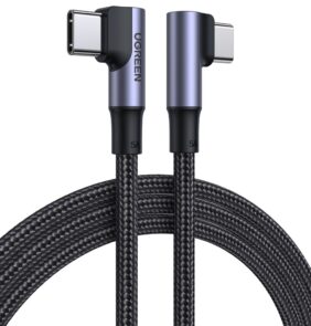 Ugreen angled USB Type C cable - USB Type C Quick Charge Power Delivery 100 W 5 A 1 m black (US335 70696)