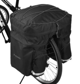 Wozinsky spacious bike bag 60 l for the trunk (rain cover included) black (WBB13BK)
