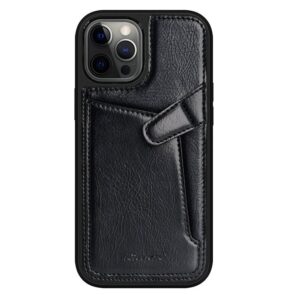 Nillkin Aoge Leather Case genuine leather protective wallet cover iPhone 12 mini black