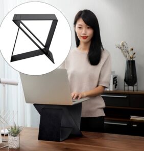 Baseus foldable high stand laptop stand up to 16 '' with adjustable height black (SUZB-A01)