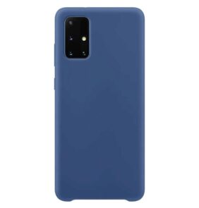 Silicone Case Soft Flexible Rubber Cover for Samsung Galaxy A72 4G dark blue