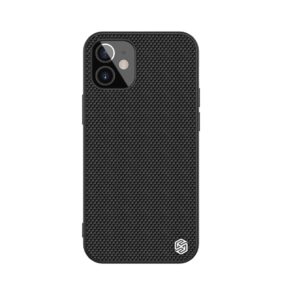 Nillkin Textured Case rugged cover with gel frame and nylon on the back iPhone 12 mini black