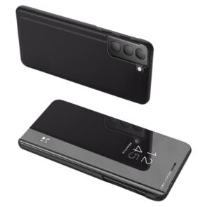 Clear View Case cover for Samsung Galaxy S21 FE black
