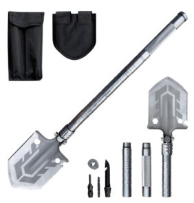 Survival shovel 10-in-1 folding shovel with knife