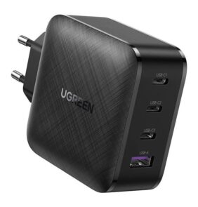 Ugreen fast charger PPS 65W USB / 3x USB Type C QC 3.0 Power Delivery SCP FCP AFC (gallium nitride) black (CD224 70774)