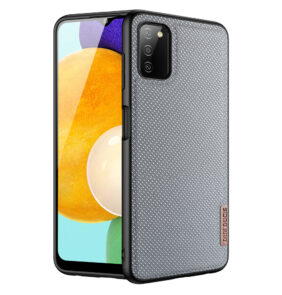 Dux Ducis Fino case covered with nylon material for Samsung Galaxy A03s gray