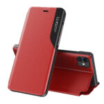 Eco Leather View Case elegant bookcase type case with kickstand for iPhone 13 Pro red