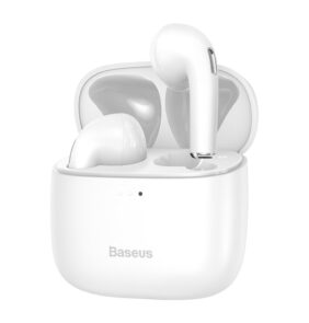 Baseus E8 wireless Bluetooth 5.0 TWS Earbuds earphones waterproof IPX5 white (NGE8-02)