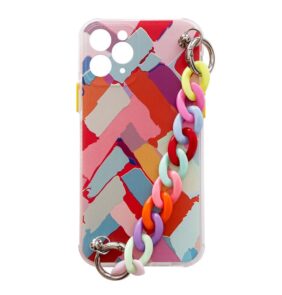 Color Chain Case gel flexible elastic case cover with a chain pendant for Samsung Galaxy S21+ 5G (S21 Plus 5G) multicolour  (3)