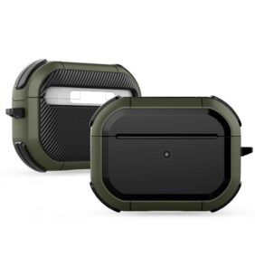 TECH-PROTECT ROUGH APPLE AIRPODS PRO 1 MILITARY GREEN