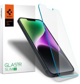 TEMPERED GLASS SPIGEN GLAS.TR SLIM IPHONE 13 / 13 PRO / 14 / 16E / 17E CLEAR