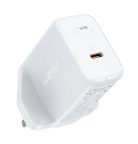 Acefast GaN wall charger (UK plug) USB Type C 30W