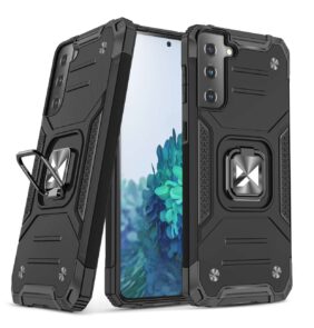 Wozinsky Ring Armor Tough Hybrid Case Cover + Magnetic Mount for Samsung Galaxy S22 + (S22 Plus) Black