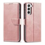 Magnet Case Elegant Case Cover Flip Cover Samsung Galaxy S22 + (S22 Plus) Pink