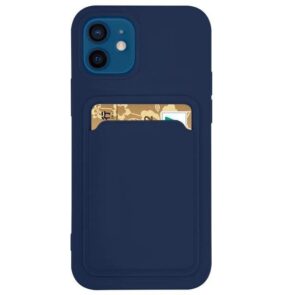 Card Case Silicone Wallet Case with Card Slot Documents for Samsung Galaxy A53 5G Navy Blue