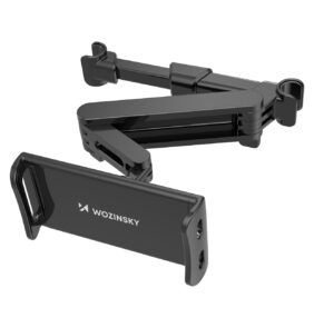 Wozinsky adjustable tablet or phone headrest holder black (WTHBK3)