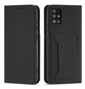 Magnet Card Case Case for Samsung Galaxy A12 5G Pouch Wallet Card Holder Black