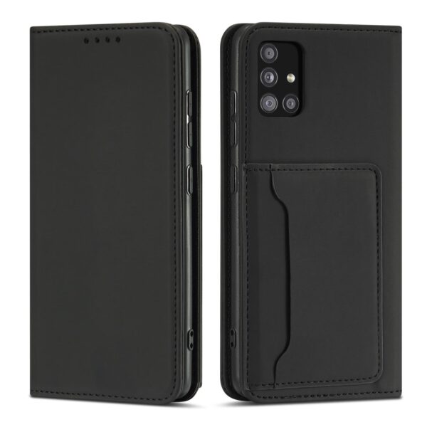 Magnet Card Case Case for Xiaomi Redmi Note 11 Pro Pouch Wallet Card Holder Black