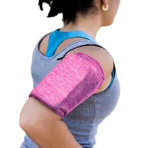 Elastic fabric armband armband for running fitness M pink