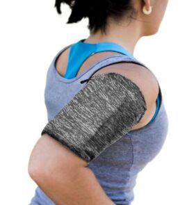 Elastic fabric armband armband for running fitness L gray