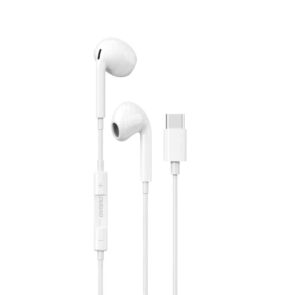 Dudao in-ear headphones with USB Type-C connector white (X14PROT)