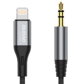 Dudao audio cable Lightning - mini jack 3.5mm 1m gray (L11PRO)