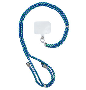 A stylish cord lanyard with an inlay for the key phone