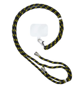 A stylish cord lanyard with an inlay for the key phone