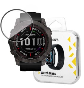 Wozinsky Watch Glass hybrid glass for Garmin Fenix 7X black