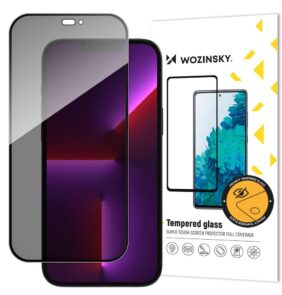 Wozinsky Privacy Glass Tempered Glass for iPhone 14 Pro Max with Anti Spy Privatizing Filter