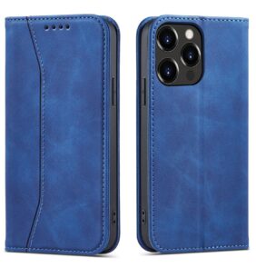 Magnet Fancy Case case for iPhone 14 Pro flip cover wallet stand blue