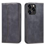 Magnet Fancy Case case for iPhone 14 Pro Max flip cover wallet stand black