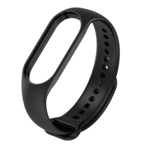 Replacement Silicone Wristband for Xiaomi Smart Band 7 Strap Bracelet Bangle Black