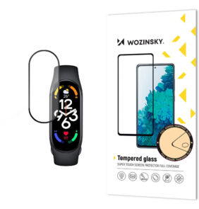 Wozinsky Full Glue Xiaomi Mi Band 7 black tempered glass