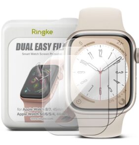 PROTECTIVE FOIL RINGKE DUAL EASY 3-PACK APPLE WATCH 4 / 5 / 6 / 7 / 8 / 9 / SE (44 / 45 MM) CLEAR