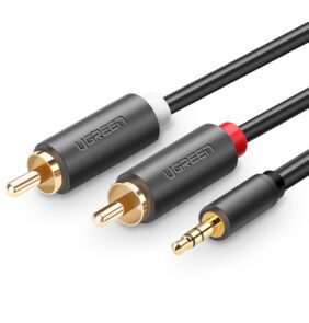 Ugreen cable audio cable 3.5 mm mini jack (male) - 2RCA (male) 1.5 m (AV102)