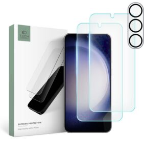 TEMPERED GLASS TECH-PROTECT SUPREME SET GALAXY S23 CLEAR